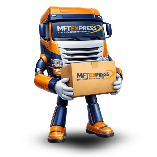 Mascote MFT Express criado pela Hyper Media em Americana
