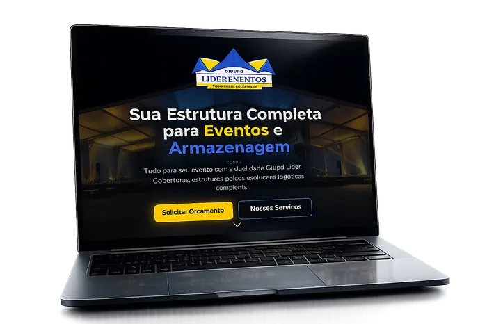Site Grupo Líder Eventos - criação de sites em Americana
