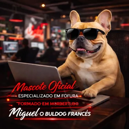 Miguel - Mascote Oficial • Buldog Francês